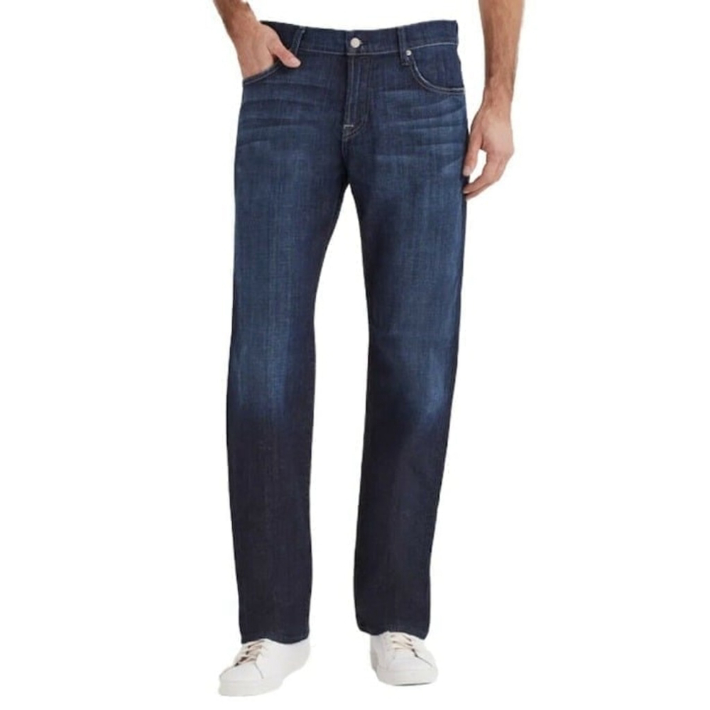 Seven 7 For All Mankind Austyn Dark Wash Denim Jeans Distressed Men’s Sz 31